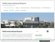Tablet Screenshot of maltainternationalairport.co.uk